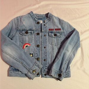 Kids Denim Jacket with Patches
